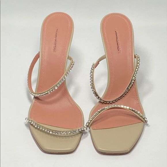 Amina Muaddi Gilda Crystal Strap Sandal size 40 - Picture 3 of 10